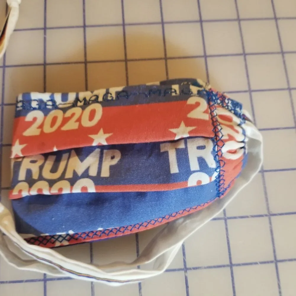 Cloth Face Mask - Silver/Copper Filters-Trump2020